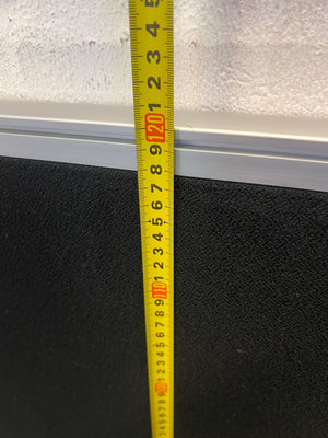 Stylish Black Chalkboard with Silver Frame โ Minor Wear