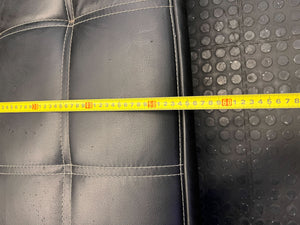 Stylish Black Faux Leather Futon Sofa Bed