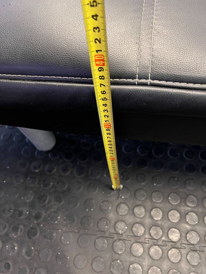 Stylish Black Faux Leather Futon Sofa Bed