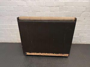 SINGLE SIDED - 110CM - Stylish Beige Upholstered Restaurant Booth Seat Wooden Frame with Minor Scratches