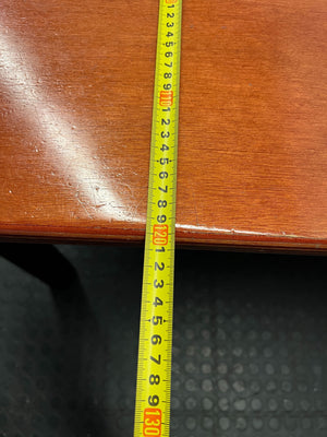 Stylish Cherry Wood Office Desk with Black Legs β Minor Scratches