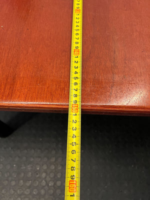 Stylish Cherry Wood Office Desk with Black Legs β Minor Scratches