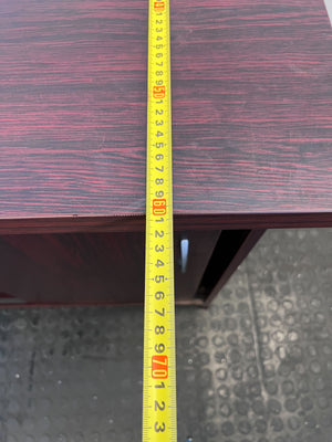 Stylish Dark Wood Storage Cabinet with Lockable Doors - Minor Scratches - REDUCED