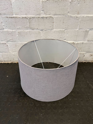 Stylish Grey Fabric Drum Lampshade β Perfect Condition!