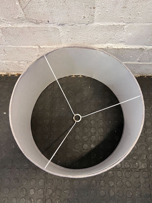 Stylish Grey Fabric Drum Lampshade β Perfect Condition!