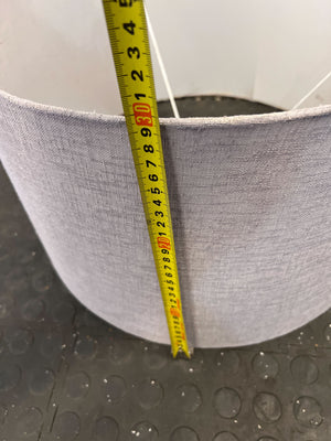 Stylish Grey Fabric Drum Lampshade β Perfect Condition!