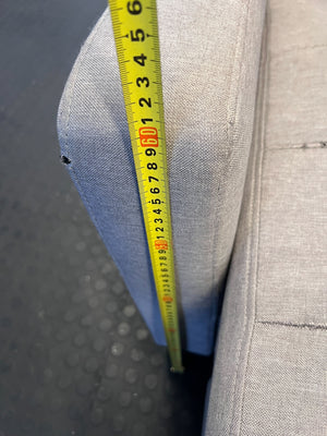 Stylish Grey Fabric Sectional Sofa - Minor Wear and Tear