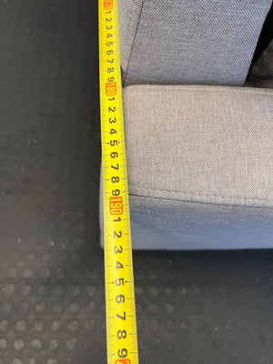 Stylish Grey Fabric Sectional Sofa - Minor Wear and Tear