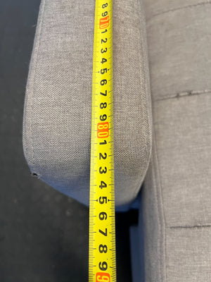 Stylish Grey Fabric Sectional Sofa - Minor Wear and Tear