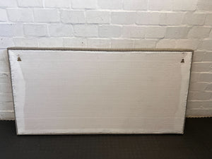 Stylish Grey Upholstered Queen Headboard - 180 x 90cm - REDUCED