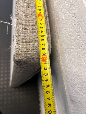 Stylish Grey Upholstered Queen Headboard - 180 x 90cm - REDUCED