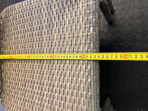 Stylish Grey Wicker Patio Chair with Ottoman – Comfortable & Modern