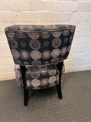 Stylish Patterned Slipper Chair - Modern Accent Seating - 2ndhandwarehouse.com