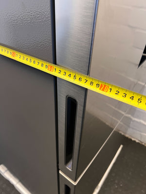 Stylish Silver Hisense Fridge with Water Dispenser โ Minor Scratches