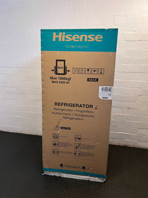 Stylish Silver Hisense Fridge with Water Dispenser โ Minor Scratches