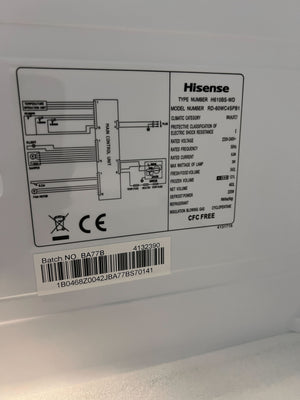 Stylish Silver Hisense Fridge with Water Dispenser โ Minor Scratches
