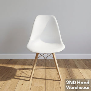 Stylish White Mid-Century Dining Chair