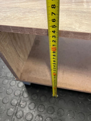 Stylish Wooden Coffee Table with Open Shelf – Natural Finish - REDUCED