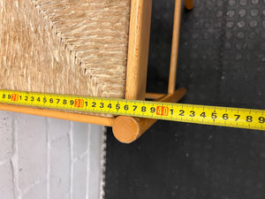 Stylish Wooden Counter Stool with Natural Woven Seat - PRICE DROP