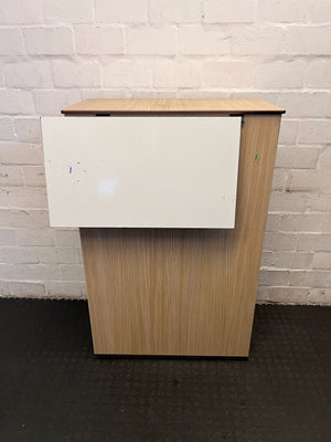 Stylish Wooden Office Desk with Storage β Folds Compact