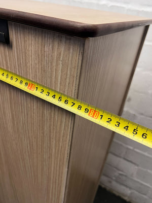 Stylish Wooden Office Desk with Storage β Folds Compact