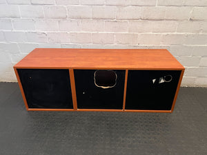 Stylish Wooden Sideboard with Glass Doors – Slight Scratches - REDUCED