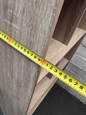 Tall 8-Cubby Bookshelf in Light Oak Finish