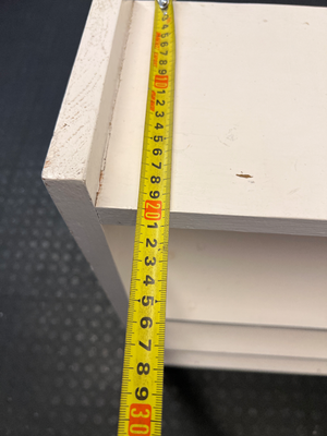 Tall White 5-Tier Wooden Bookshelf - Well Used with Edge Scuffing - 2ndhandwarehouse.com