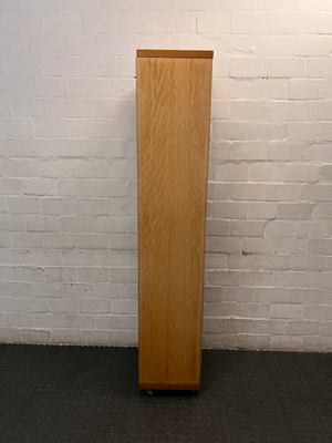 Tall Timber Open Bookshelf on Wheels