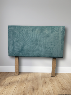 Teal Upholstered Queen Headboard — Good Used Condition