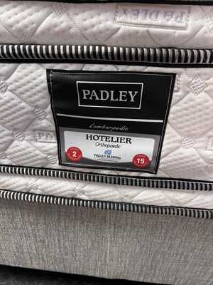 Three-Quarter Flippable Mattress and Grey Base Set — Great Condition