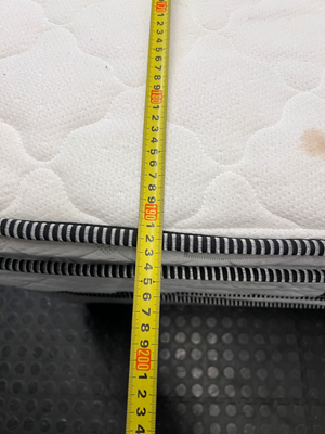 Three-Quarter Flippable Mattress and Grey Base Set — Great Condition