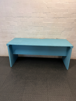 Turquoise Wooden Writing Desk — Worn Paint Finish