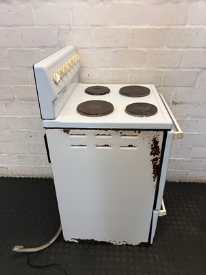 Univa 4-Plate Electric Stove - Failed Testing / Heavy Rusting - 2ndhandwarehouse.com