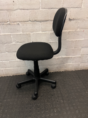 Upholstered Swivel Typist Office Chair - 2ndhandwarehouse.com