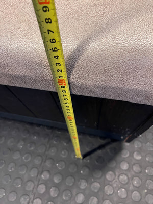 DBL SIDED- 170CM - Stylish Beige Upholstered Restaurant Booth Seat Wooden Frame - Minor Wear