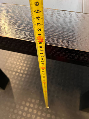 Versatile Black Slatted Dining Table 240 x 100cm