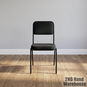 Versatile Black Stackable Utility Chair
