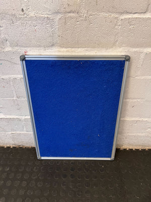 Versatile Blue Felt Pinboard with Aluminum Frame - 2ndhandwarehouse.com