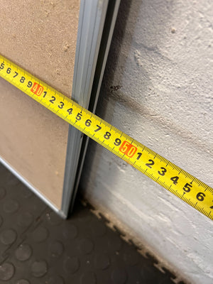 Versatile Blue Felt Pinboard with Aluminum Frame - 2ndhandwarehouse.com