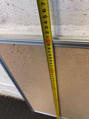 Versatile Blue Felt Pinboard with Aluminum Frame - 2ndhandwarehouse.com