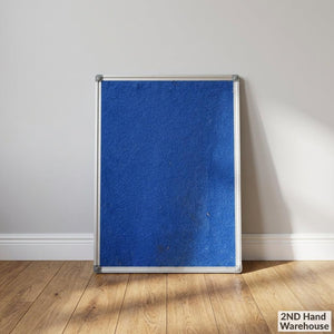 Versatile Blue Felt Pinboard with Aluminum Frame - 2ndhandwarehouse.com