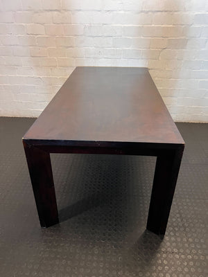 Versatile Dark Wood Dining / Boardroom Table - 2ndhandwarehouse.com