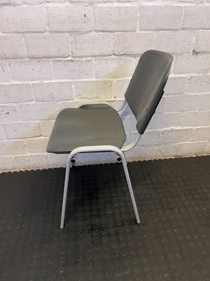 Versatile Grey Stacking Utility Chair