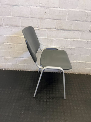 Versatile Grey Stacking Utility Chair
