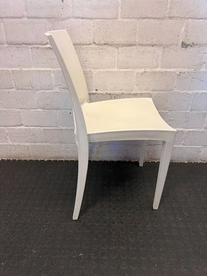 Versatile White Molded Dining Chair - 2ndhandwarehouse.com