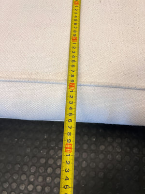 Versatile Wooden Futon Sofa with Cream Cushion