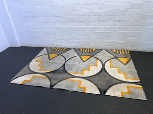 Vibrant Geometric Art Deco Style Area Rug 220 x 150cm