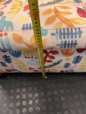 Vibrant Kids' Armchair with Playful Botanical Print