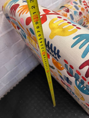 Vibrant Kids' Armchair with Playful Botanical Print